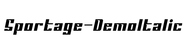 Sportage-DemoItalic  नि: शुल्क फ़ॉन्ट्स डाउनलोड