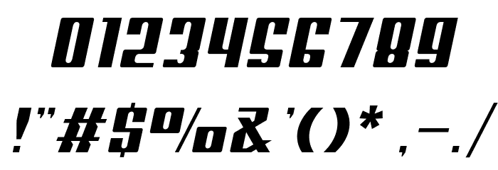 Sportage-DemoItalic Font OTHER CHARS