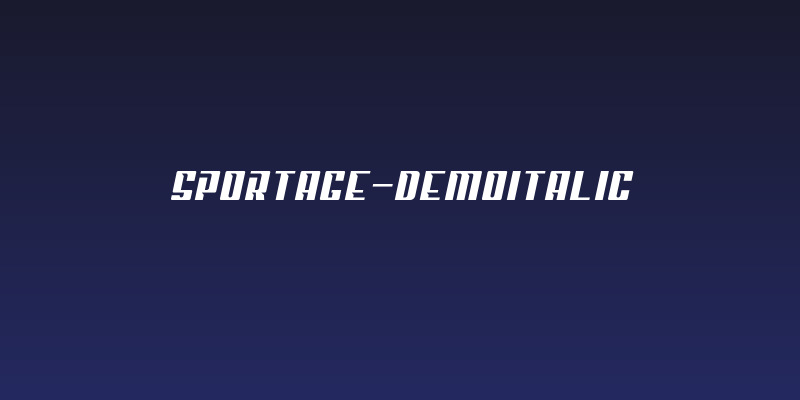 Sportage-DemoItalic Social Header