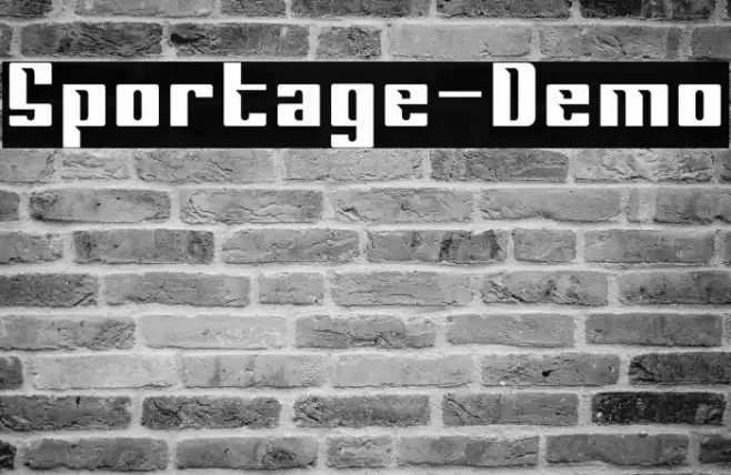 Sportage-Demo Font examples