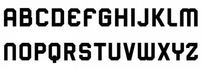 Sporter Schriftart Groß