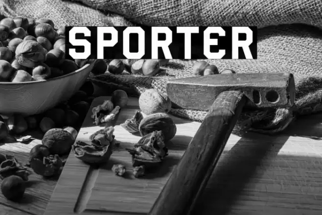 Sporter Font examples