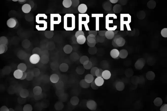 Sporter Font examples