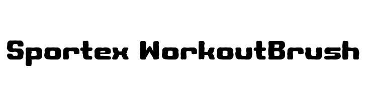 Sportex WorkoutBrush  Frei Schriftart Herunterladen