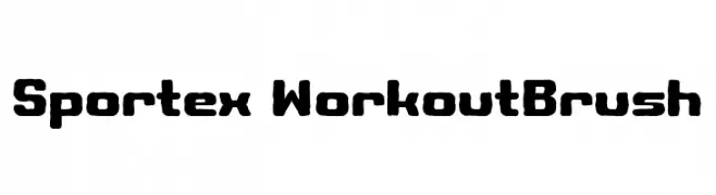 Sportex WorkoutBrush  नि: शुल्क फ़ॉन्ट्स डाउनलोड