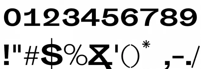 Sporting Grotesque Bold Font OTHER CHARS