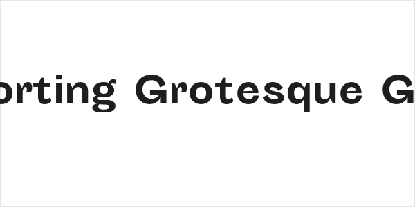 Sporting Grotesque Gras Logo