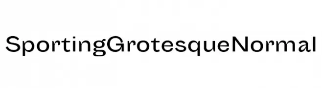 Sporting Grotesque Normal  Fuentes Gratis Descargar