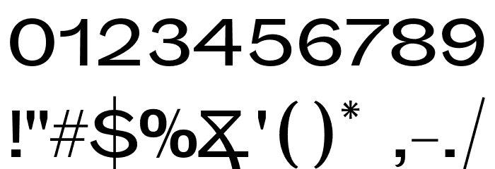 Sporting Grotesque Normal Font OTHER CHARS