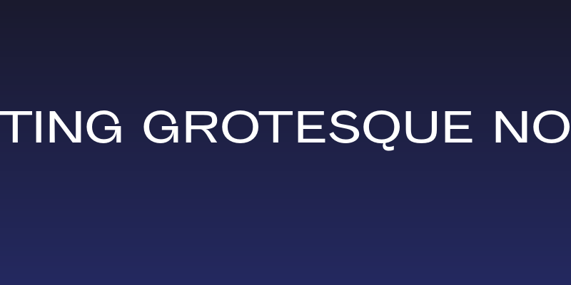 Sporting Grotesque Normal Social Header