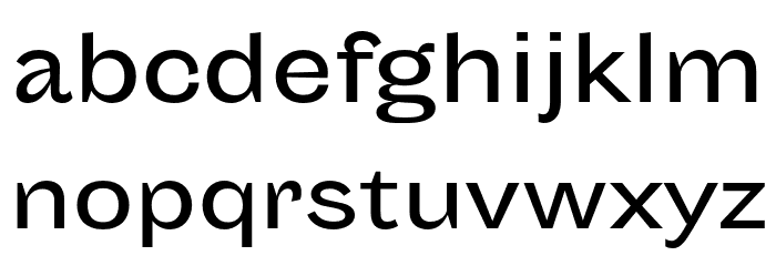 Sporting Grotesque Normal Font LOWERCASE