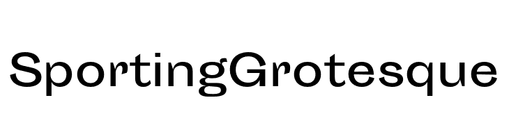 Sporting Grotesque  font caratteri gratis
