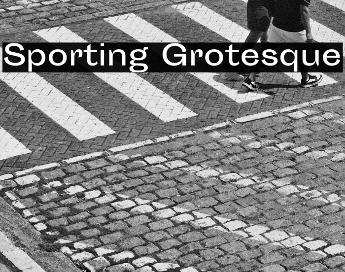 Sporting Grotesque Example 1