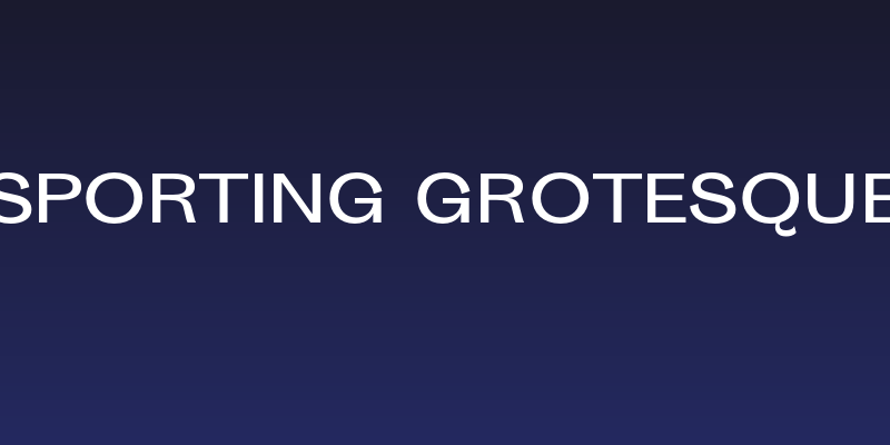 Sporting Grotesque Social Header