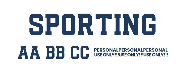 Sporting Font Preview