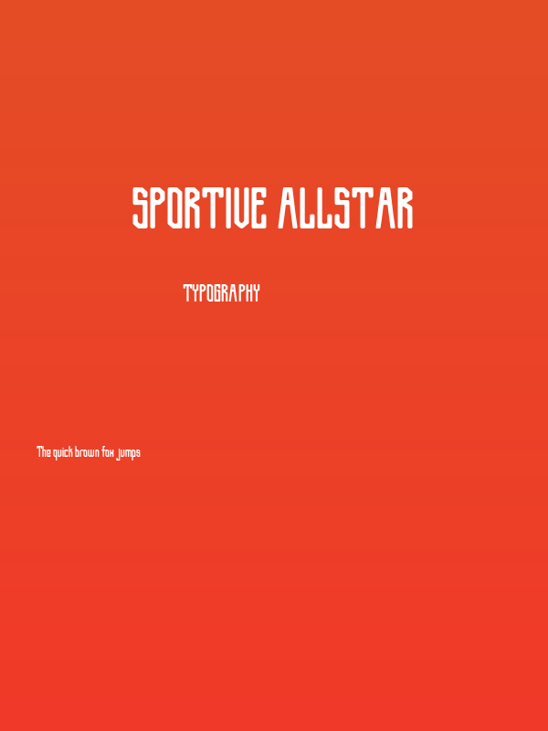 Sportive Allstar Poster