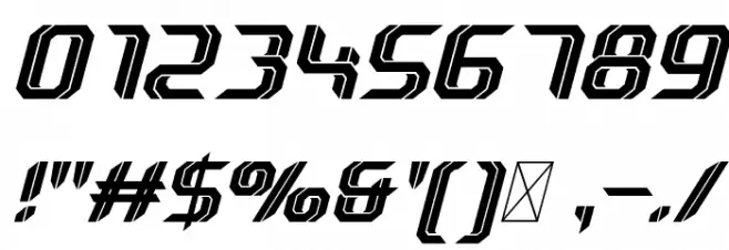 Sportive-Italic Font OTHER CHARS