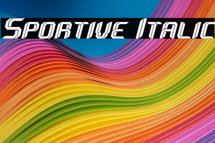 Sportive Italic Example 2