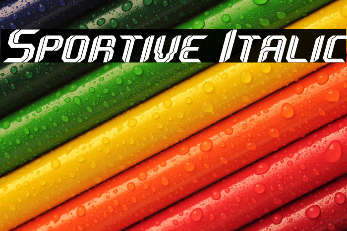 Sportive Italic Example 3
