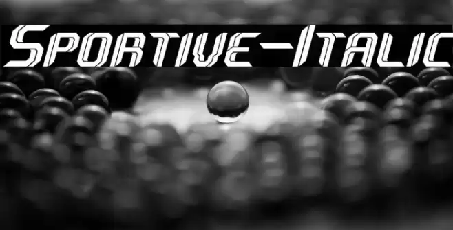 Sportive-Italic Font examples
