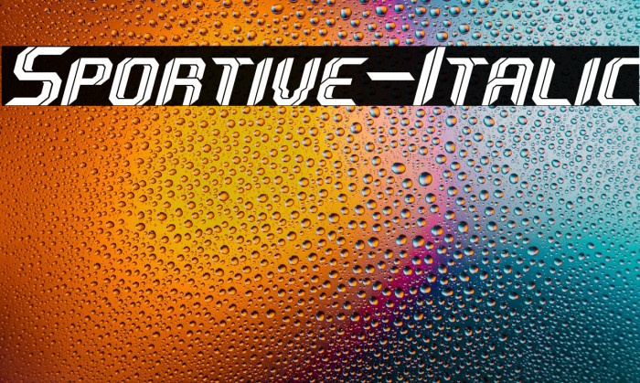 Sportive-Italic Example 2