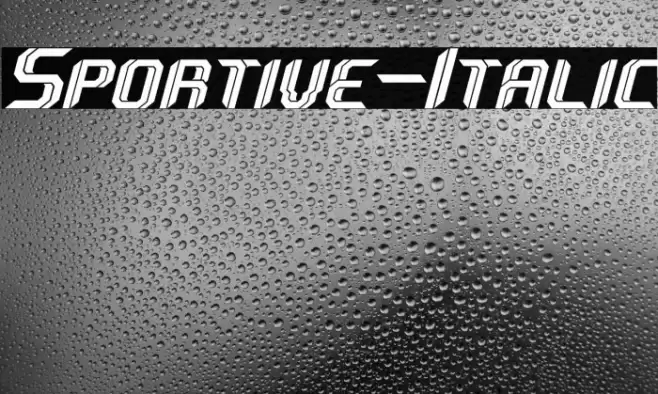 Sportive-Italic Font examples