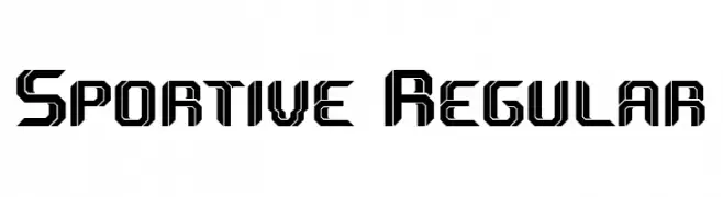 Sportive Regular  Frei Schriftart Herunterladen