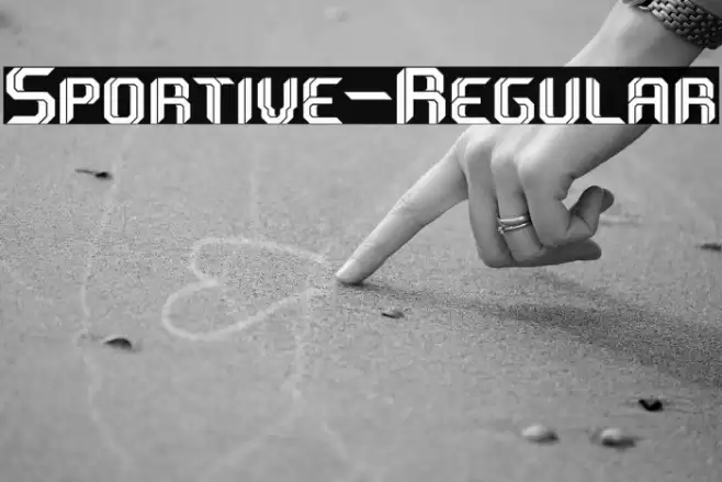 Sportive-Regular Font examples