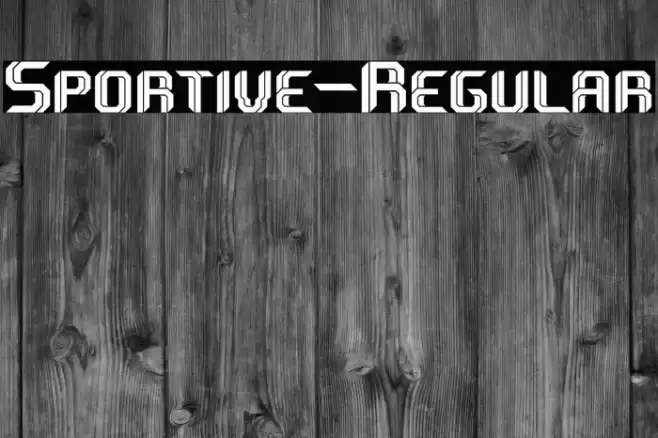 Sportive-Regular Font examples