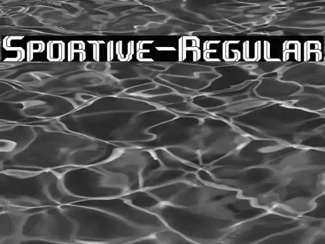 Sportive-Regular Font examples