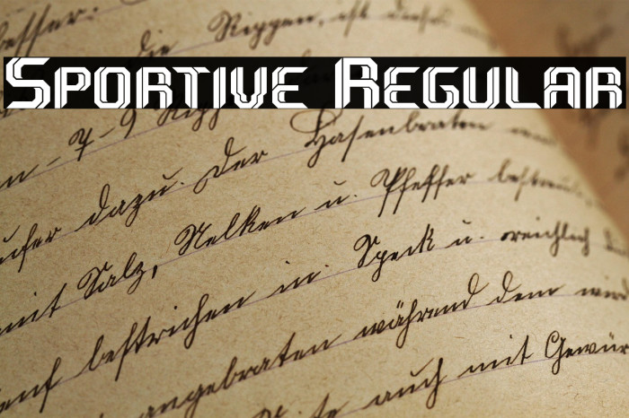 Sportive Regular Example 2