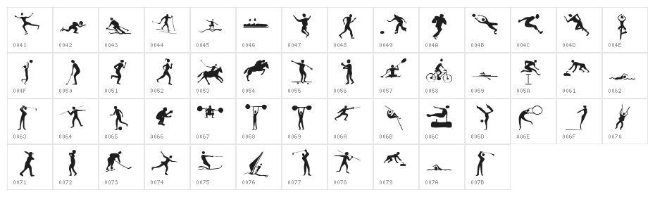 Sportive Character Map