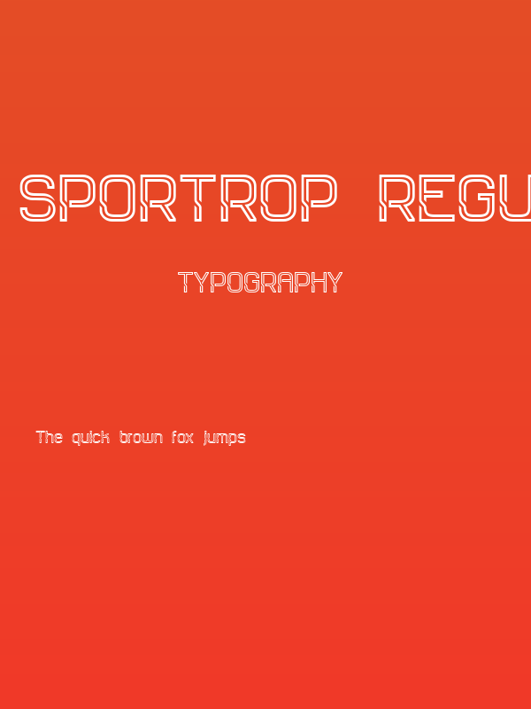 Sportrop Regular Poster