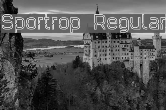 Sportrop Regular Font examples