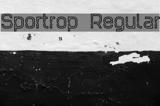 Sportrop Regular Font examples