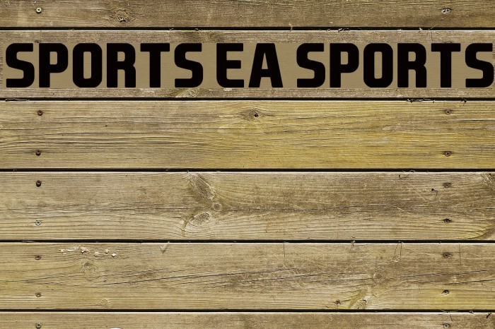 Sports EA Sports Font examples