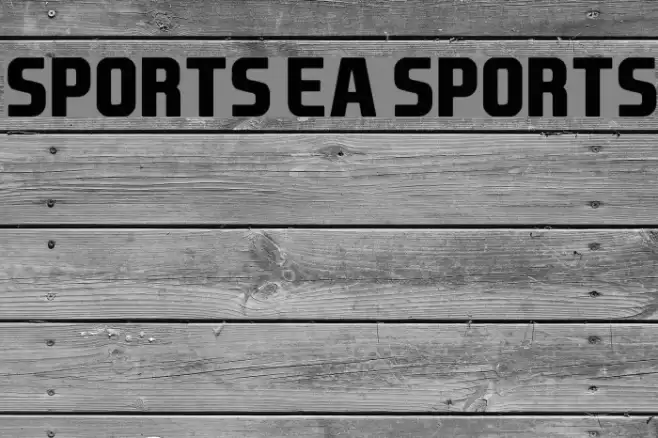 Sports EA Sports Font examples