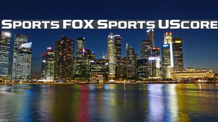 Sports FOX Sports UScore Font examples