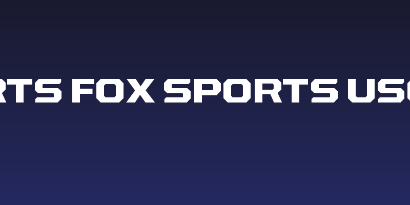 Sports FOX Sports UScore Social Header