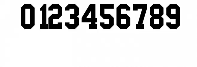 Sports Jersey Font OTHER CHARS