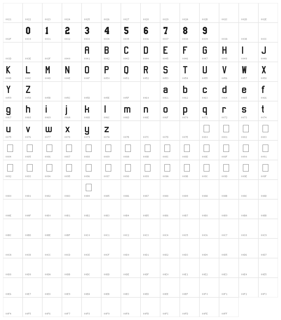 Sports Jersey Character Map