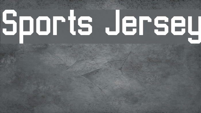 Sports Jersey Font examples