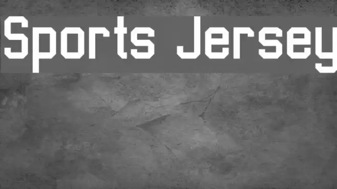 Sports Jersey Font examples