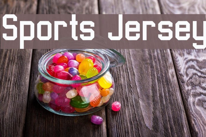 Sports Jersey Font examples
