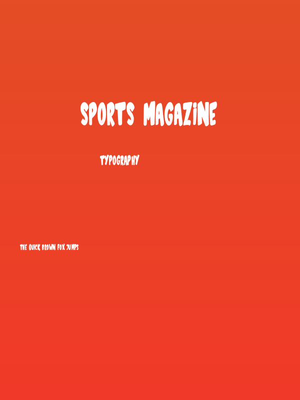 Sports Magazine Poster