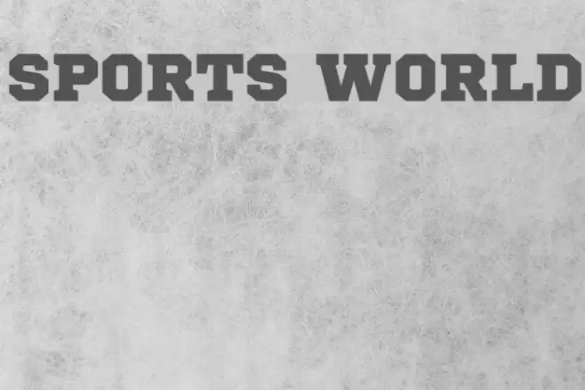 Sports World Font examples