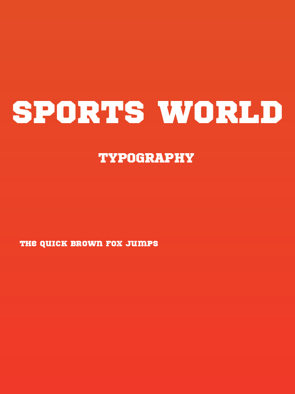 Sports World Poster