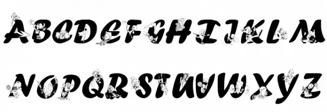 SportsABC Font Litere mari