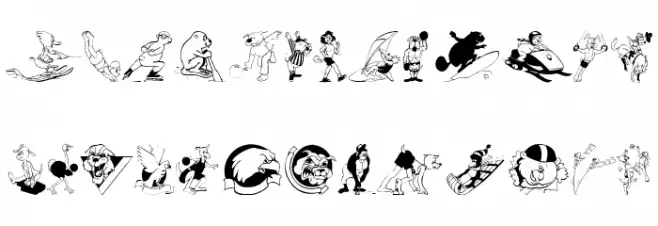 SportsAnimals Fuentes MINÚSCULAS