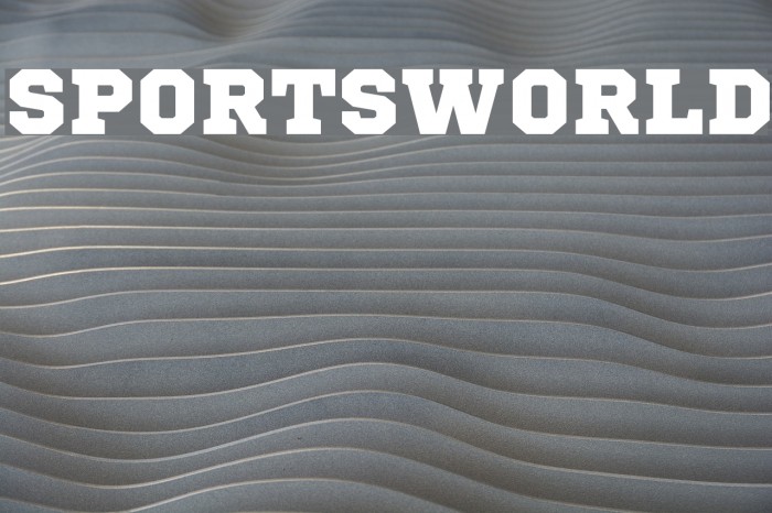 SportsWorld Font examples